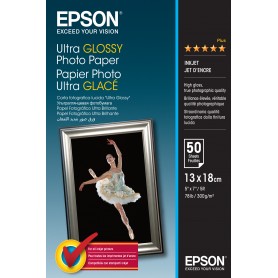 Epson Ultra Glossy Photo Paper - 13x18cm - 50 Fogli (C13S041944)
