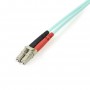 StarTech.com Cavo di rete patch Duplex in fibra ottica multimodale LSZH 50/125 da 10 Gb 5m LC-LC - acqua (A50FBLCLC5)