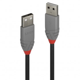 Lindy 36691 cavo USB 0,5 m USB 2.0 USB A Nero, Grigio (36691)