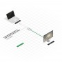 Lindy 41021 cavo DisplayPort 0,15 m Mini DisplayPort Bianco (41021-LND)