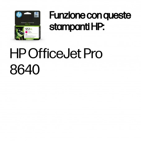 HP Cartuccia originale inchiostro magenta ad alta capacità 951XL (CN047AE)