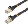 StarTech.com Cavo patch CAT6a da 7,5 m - Schermato (STP) - Filo di rame al 100% - Connettore antistrappo - Nero (6ASPAT750CMBK)