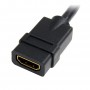 StarTech.com HDMIEXTAA6IN cavo HDMI 0,152 m HDMI tipo A (Standard) Nero (HDMIEXTAA6IN)