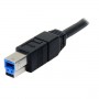 StarTech.com Cavo USB 3.0 SuperSpeed 3 m A a B - M/M, colore nero (USB3SAB3MBK)