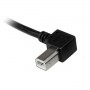 StarTech.com Cavo USB 2.0 A a B con angolare sinistro 3 m - M/M (USBAB3ML)