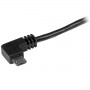 StarTech.com Cavo da Usb a micro USB con connettori ad angolo destro - M/M da 1 m Nero (USB2AUB2RA1M)