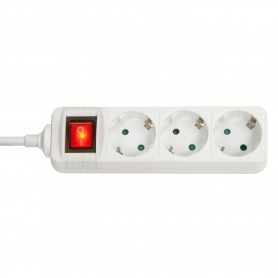 Lindy 73101 prolunghe e multiple 3 presa(e) AC Interno Bianco (73101)