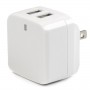 StarTech.com Caricabatterie da Muro a doppia porta x2 USB ad alta potenza ( 17W / 3.4 Amp ) con prese da viaggio (In (USB2PACWH)