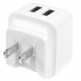 StarTech.com Caricabatterie da Muro a doppia porta x2 USB ad alta potenza ( 17W / 3.4 Amp ) con prese da viaggio (In (USB2PACWH)