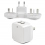 StarTech.com Caricabatterie da Muro a doppia porta x2 USB ad alta potenza ( 17W / 3.4 Amp ) con prese da viaggio (In (USB2PACWH)