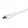 StarTech.com Cavo durevole da USB-C a Lightning da 1m bianco - Cavo di alimentazione/sincronizzazione in Fibra ar (RUSBCLTMM1MW)