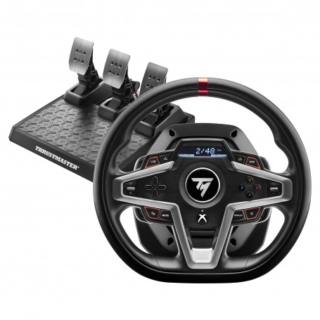 Thrustmaster 4460182 periferica di gioco Nero USB Sterzo + Pedali Analogico/Digitale PC, Xbox One, Xbox One S, Xbox On (4460182)