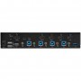 StarTech.com KVM Switch HDMI a 4 porte - Monitor singolo 4K 60Hz Ultra HD HDR - Switch KVM HDMI 2.0 per PC con 2 p (SV431HU34K6)