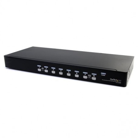 StarTech.com Switch KVM VGA USB a 8 porte montabile su rack con audio (cavi audio inclusi) (SV831DUSBAU)