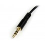 StarTech.com Cavo Audio Stereo 3,5mm slim angolato a destra da 1,8m - M/M (MU6MMSRA)