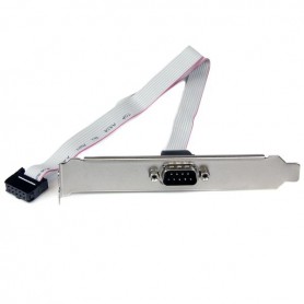 StarTech.com Piastra slot 16'' (40 cm) da seriale maschio 9 pin a header scheda madre 10 pin (PLATE9M16)