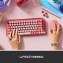 LOGITECH TASTIERA MECCANICA POP KEYS WIRELESS TASTI EMOJI, DESIGN COMPATTO, BLUETOOTH-USB, LAYOUT ITA, HEARTBREAKER (920-010727)