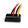 StarTech.com Adattatore cavo di alimentazione Molex a SATA con angolare sinistro 4 pin 15 cm (SATAPOWADPL)