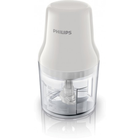 Philips Daily Collection Tritatutto 450 W, recipiente in plastica da 0,7 l, 2 lame (HR1393/00)