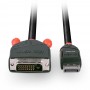 Lindy 41490 cavo e adattatore video 1 m DVI-D DisplayPort Nero (41490)