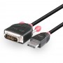 Lindy 41490 cavo e adattatore video 1 m DVI-D DisplayPort Nero (41490)