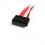 StarTech.com Cavo adattatore slimline SATA a SATA e alimentazione LP4 50 cm (SLSATAF20)