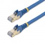 StarTech.com Cavo di Rete Ethernet Cat6a - Cavo Schermato STP da 1m - Blu (6ASPAT1MBL)