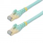 StarTech.com Cavo di Rete Ethernet Cat6a - Cavo Schermato STP da 1m - Turchese (6ASPAT1MAQ)