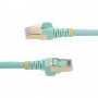 StarTech.com Cavo di Rete Ethernet Cat6a - Cavo Schermato STP da 1m - Turchese (6ASPAT1MAQ)
