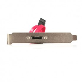 StarTech.com eSATA Cable with External Slot Plate cavo SATA 0,3 m Nero (ESATAPLATE1)