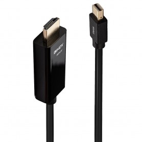 Lindy 36926 cavo e adattatore video 1 m HDMI tipo A (Standard) Mini DisplayPort Nero (36926)