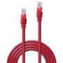 Lindy 48034 cavo di rete Rosso 3 m Cat6 U/UTP (UTP) (48034)