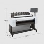 HP Designjet T2600 stampante grandi formati Getto termico d'inchiostro A colori 2400 x 1200 DPI A0 (841 x 1189 mm) Collegamento 