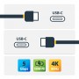 StarTech.com Cavo USB-C angolare robusto da 2 m, USB 3.2 Gen 1 (5 Gbps), cavo di trasferimento dati USB type-C ad angolo retto, 