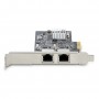 StarTech.com Scheda di rete 2.5 Gigabit a 2 porte - Scheda Ethernet PCIe da 2,5 Gbps NBASE-T, Intel I225-V, Scheda di rete per P