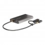 StarTech.com Adattatore da USB-C a HDMI - Convertitore da USB tipo C o A a 2x HDMI per laptop - 4K 60Hz 100W Power Delivery Pass