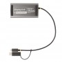 StarTech.com Adattatore da USB-C a HDMI - Convertitore da USB tipo C o A a 2x HDMI per laptop - 4K 60Hz 100W Power Delivery Pass