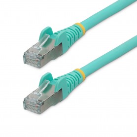 StarTech.com Cavo Ethernet CAT 6a - 5m - Acqua - Cavo di rete LAN Low Smoke Zero Halogen (LSZH) - 10GbE 500MHz 100W PoE++ - Filo