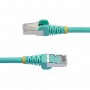 StarTech.com Cavo Ethernet CAT 6a - 5m - Acqua - Cavo di rete LAN Low Smoke Zero Halogen (LSZH) - 10GbE 500MHz 100W PoE++ - Filo