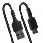 StarTech.com Cavo USB C Ricarica Veloce da 50cm Cavetto USB tipo C 2.0 Spiralato di Alimentazione e Sincronizzazione Cavo Adatta