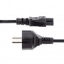 StarTech.com Cavo di Alimentazione CA da 3m, da Spina Schuko a C5 2.5A-250V, 18AWG, Cavo Elettrico di Ricambio per Alimentatori 