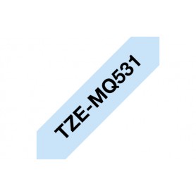 Brother TZEMQ531 nastro per etichettatrice Nero su blu TZe