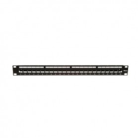 PANN.1U PER 24 RJ45S KEYSTONE NERO