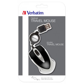 Verbatim Mouse ottico da viaggio Go Mini - Nero