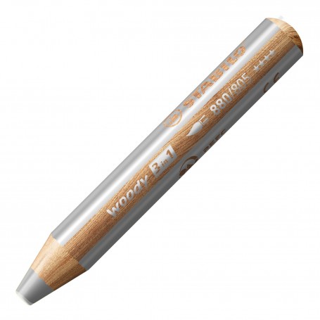 STABILO woody 3 in 1 Argento 1 pz