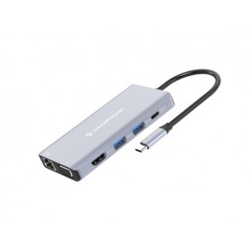 Conceptronic DONN20G Cablato USB 3.2 Gen 1 (3.1 Gen 1) Type-C Grigio