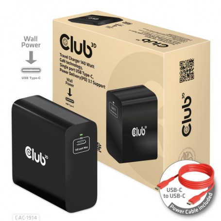 CLUB3D CAC-1914 Caricabatterie per dispositivi mobili Monitor video per bambino, Regolabarba, Videocamera, Fotocamera, Comandi d