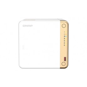 QNAP TS-462-4G server NAS e di archiviazione Tower Intel® Celeron® N4505 2 GB DDR4 0 TB QNAP QTS Bianco