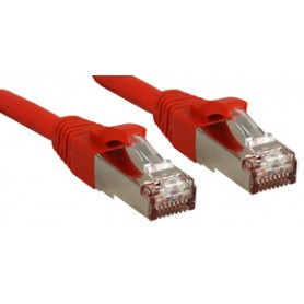 Lindy Cat.6 SSTP / S/FTP PIMF Premium 0.5m cavo di rete Rosso 0,5 m