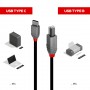 Lindy 36941 cavo USB USB 2.0 1 m USB C USB B Nero